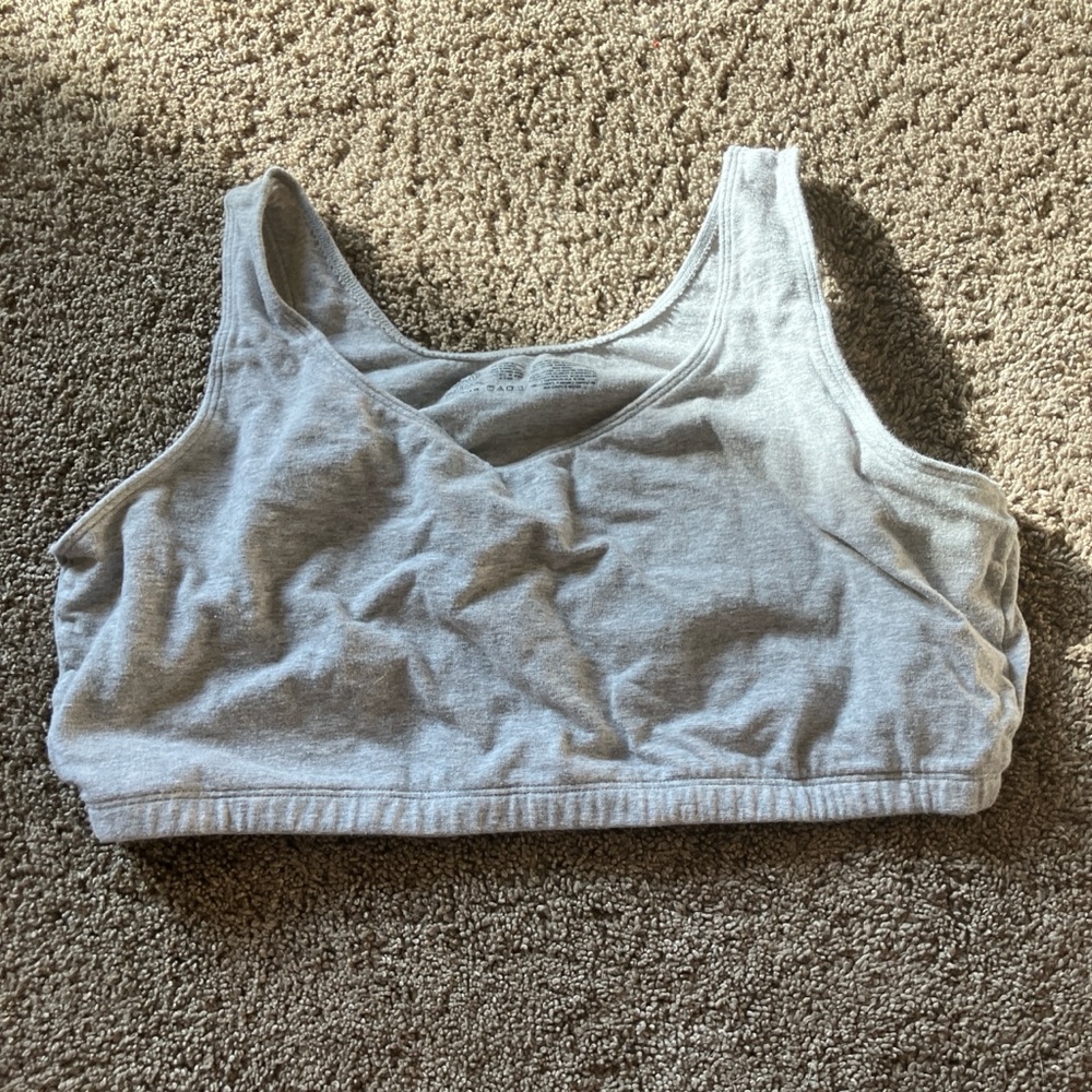 Gray Sports Bra
